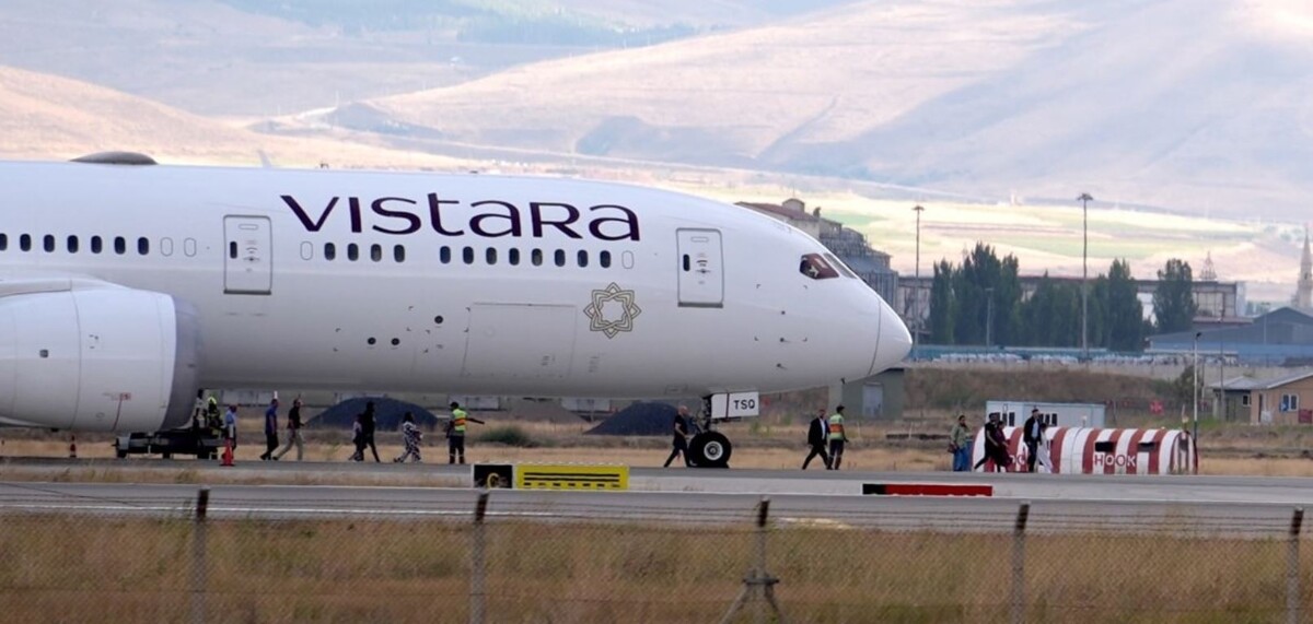 Аварийная посадка рейса Vistara Airlines в Турции