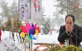 Turkish Man Who Lost Family in Earthquake Brings Coffee to Wife's Grave Daily