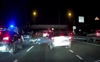 Emergency vehicle hits biker in Istanbul after initial collision